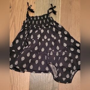 Carter's Black and White Patterned Dress W/ Bloomer Bottoms